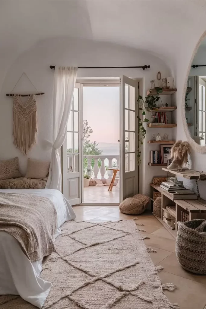 Serene Boho Bedroom 13