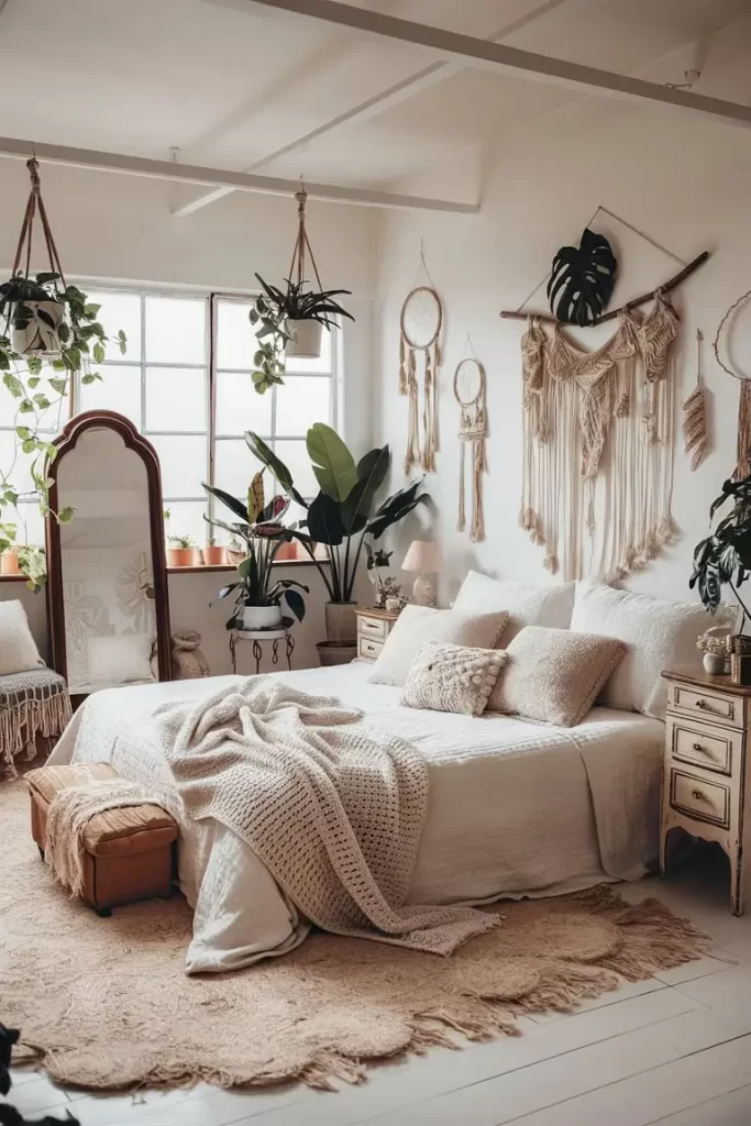 Serene Boho Bedroom 21