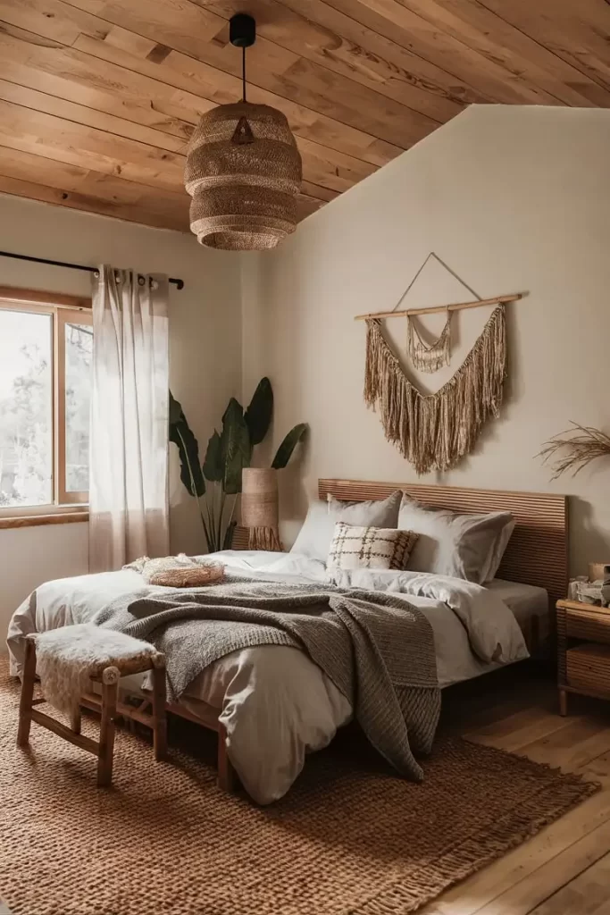 Serene Boho Bedroom 29