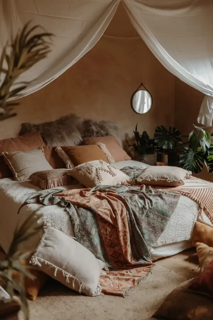 Serene Boho Bedroom 30