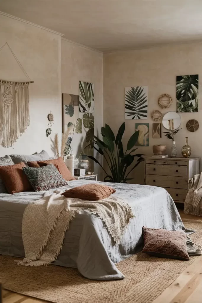 Serene Boho Bedroom 41