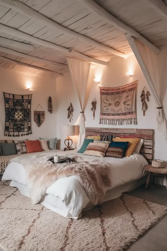 Serene Boho Bedroom 44