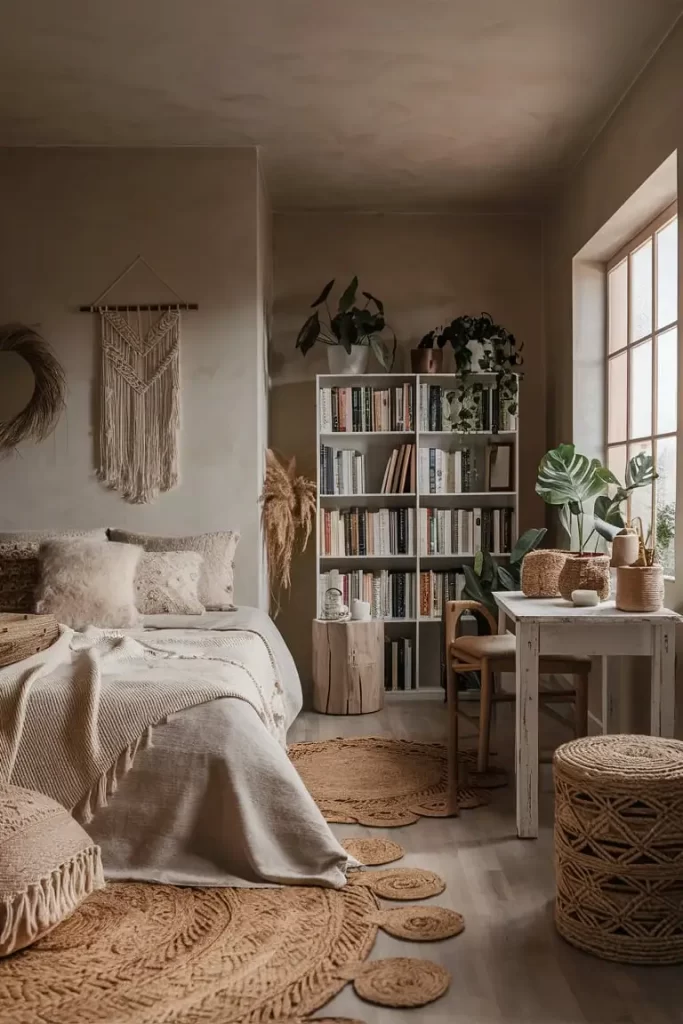 Serene Boho Bedroom 46