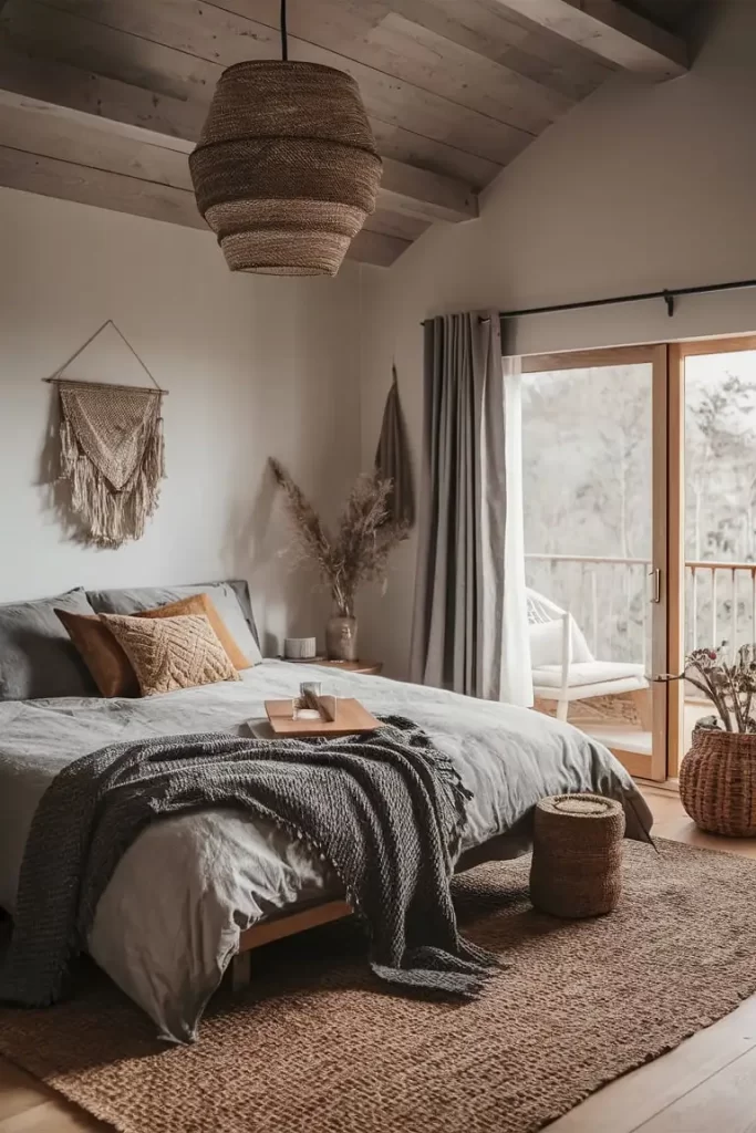 Serene Boho Bedroom 47