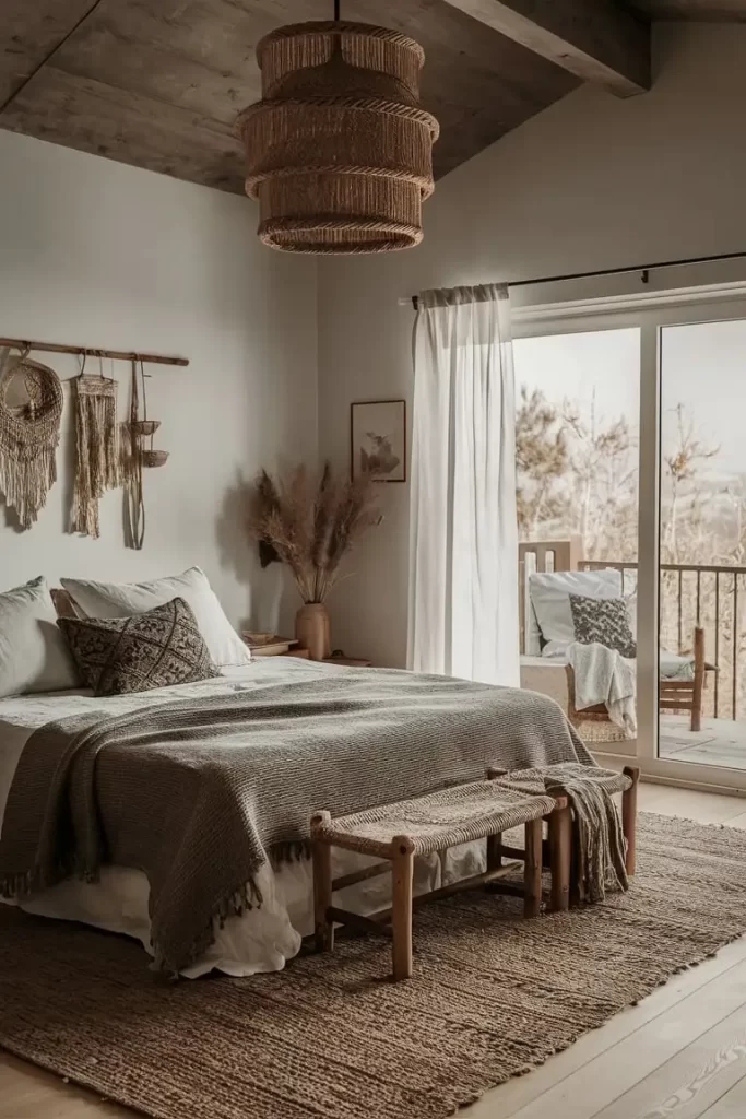 Serene Boho Bedroom 9