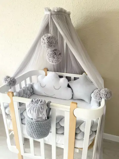 Baby crib curtain