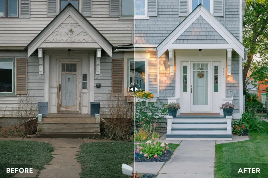 Before and After Exterior Home Upgrades