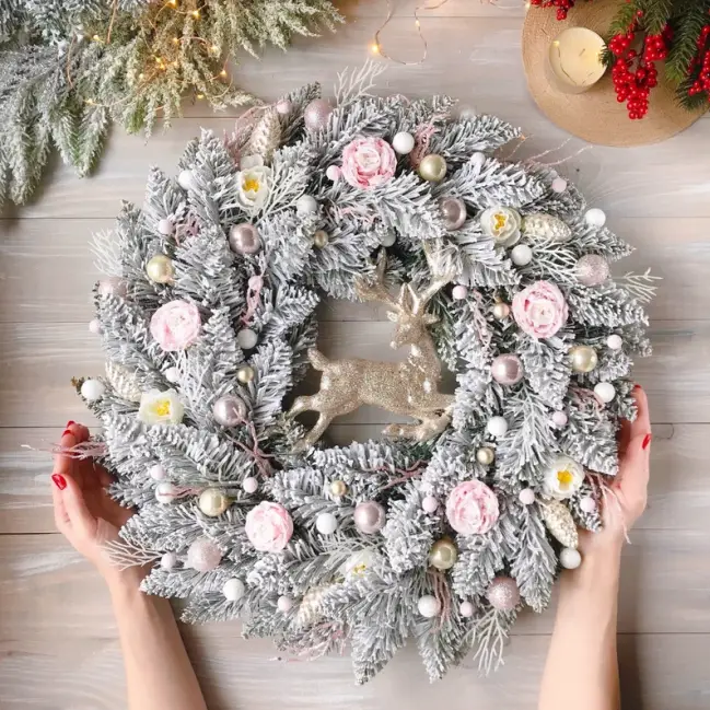 Elegant Christmas wreath