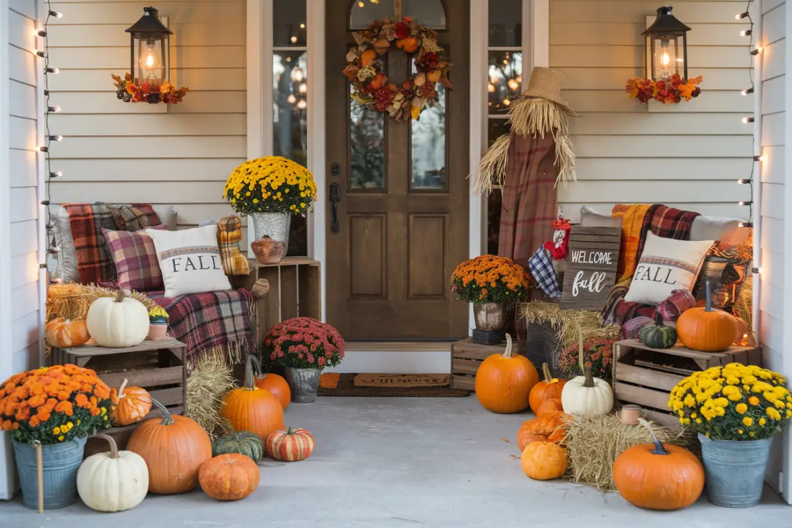 Outdoor Fall Decor: Ideas for Front Porches and Entryways