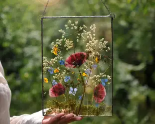 Pressed flowers art by MARIAELA