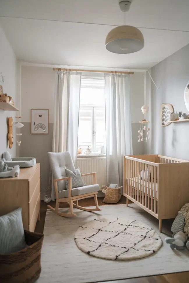 Scandinavian Serenity Baby Room