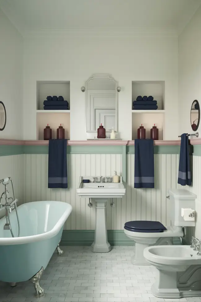 Vintage Bathroom Color Palette