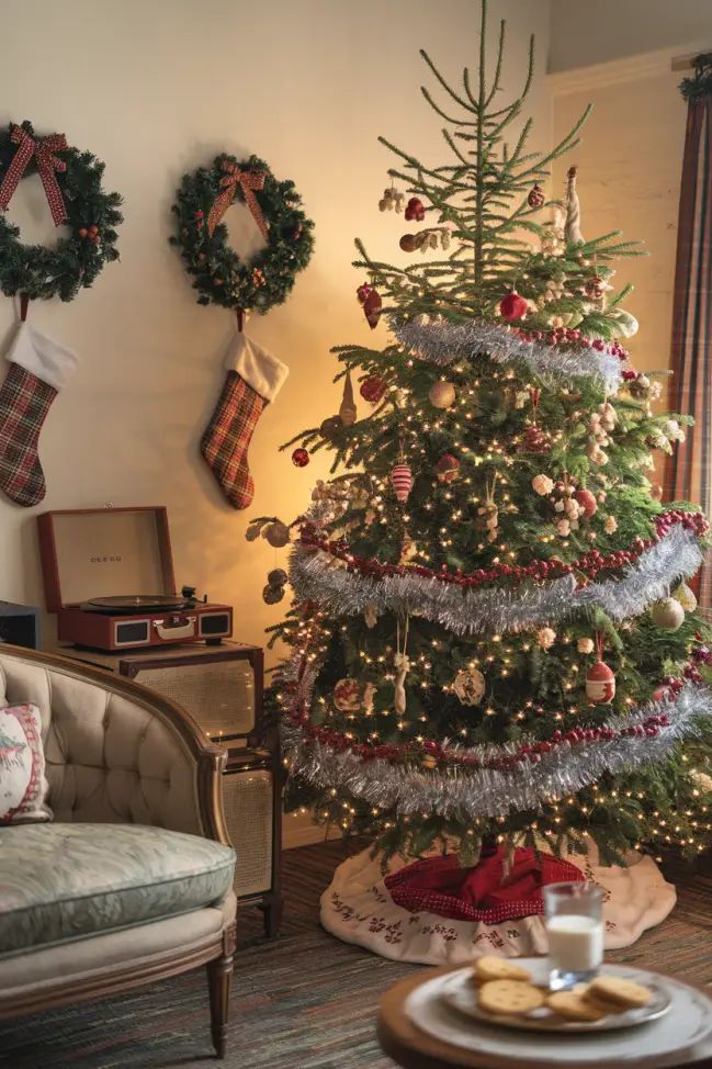 Vintage Christmas Living Room